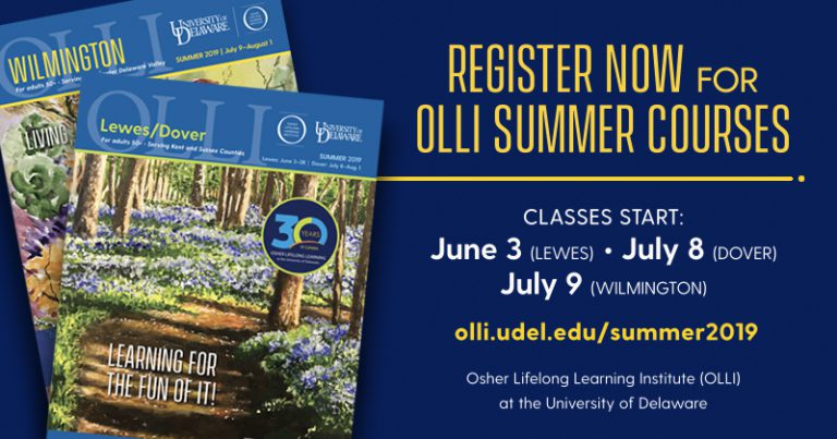 OLLI summer registration available now - Osher Lifelong Learning Institute
